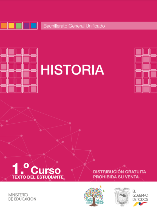 Libro de Historia Primero de Bachillerato BGU Resuelto 2024 Descargar en PDF