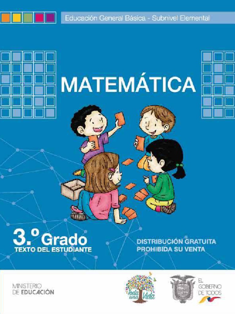Libro de Matemáticas de Tercer Grado de EGB Resuelto 2024 Descargar en PDF